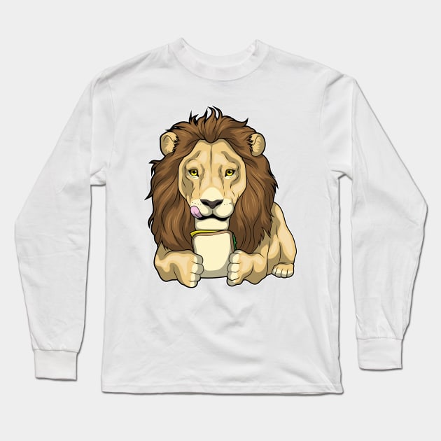 Lion Sandwich Long Sleeve T-Shirt by Markus Schnabel